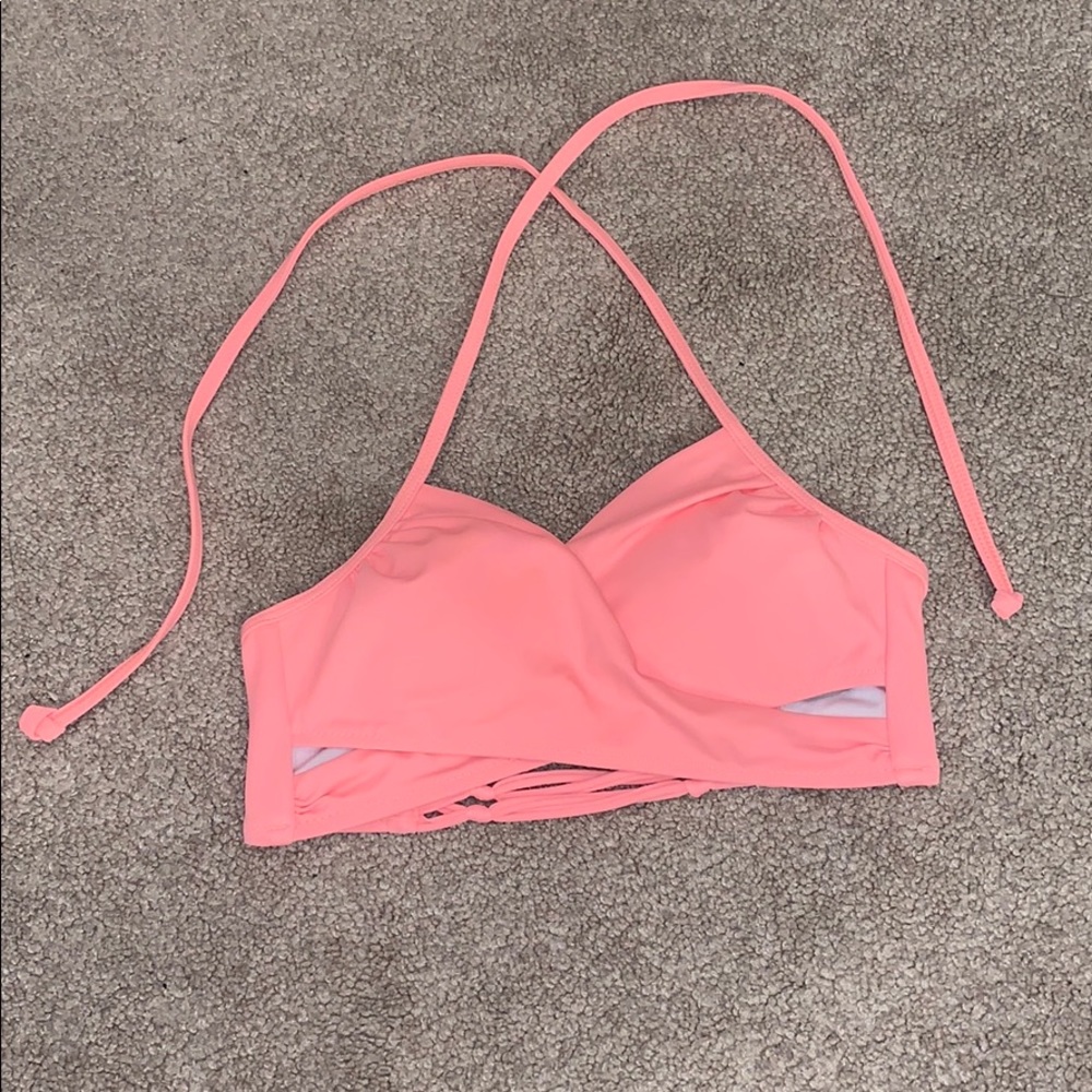 VS PINK Coral Bikini Top